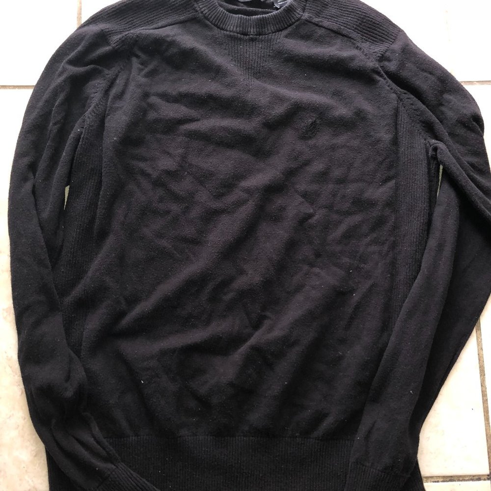 Sean John Black Sweater Size XL Vintage Long Sleeve